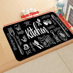 Absorbent Waterproof Kitchen Rug Set Anti Fatigue Runner Non Slip
