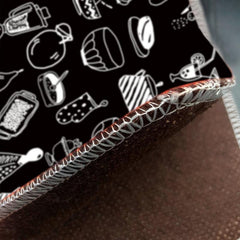 Patterned Food Floor Mat Kitchen Rugs