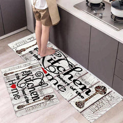 Farmhouse Kitchen Mats Cushioned Anti Fatigue Comfort Mat Rectangular