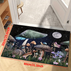 Cartoon Mushroom Snail Non-Slip Rug for Living Room Bedroom