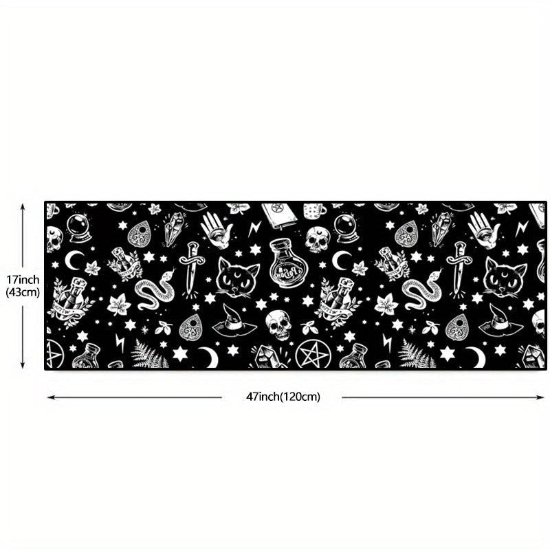 Gothic Kitchen Mat Non Slip Halloween Spooky Kitchen Rugs Goth Rug
