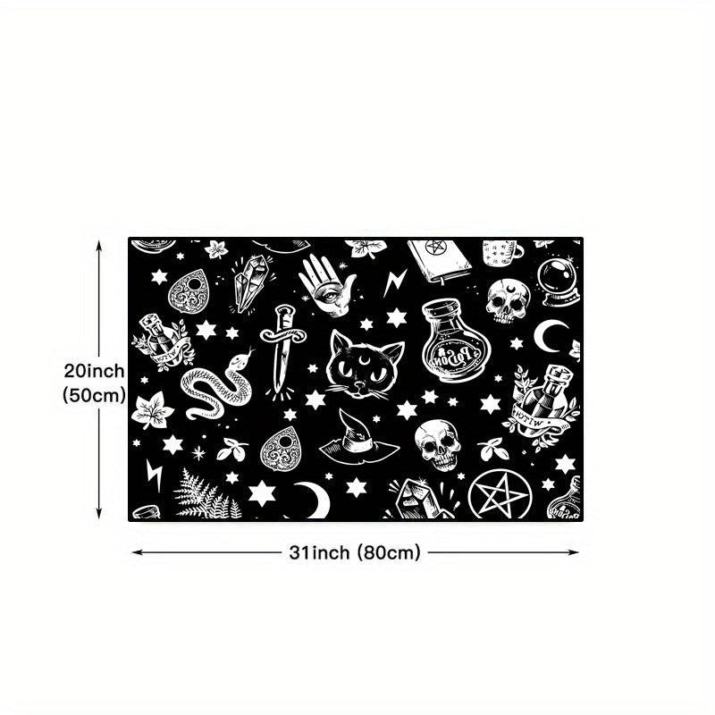Gothic Kitchen Mat Non Slip Halloween Spooky Kitchen Rugs Goth Rug