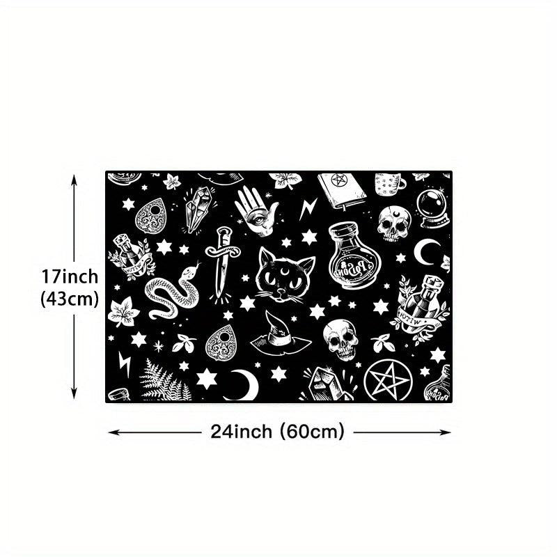 Gothic Kitchen Mat Non Slip Halloween Spooky Kitchen Rugs Goth Rug