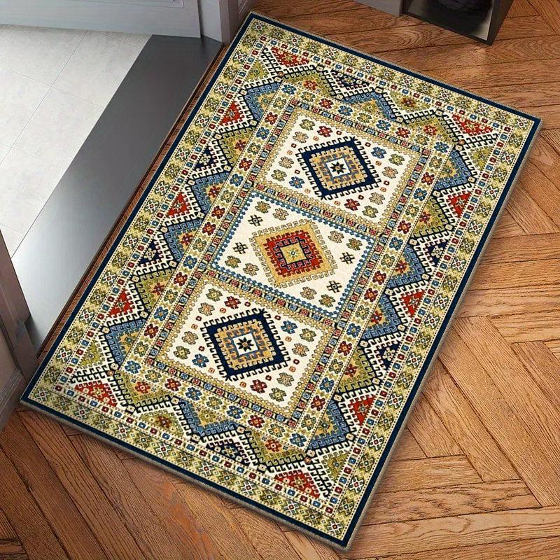 Vintage Boho Shaggy Area Rug Soft Washable Living Room Bedroom Mat