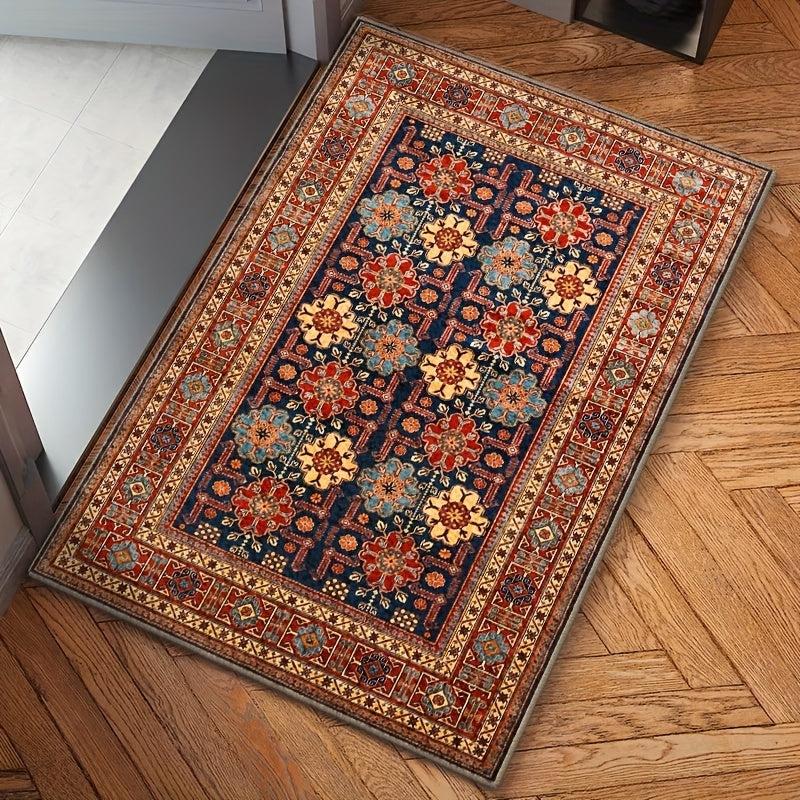 Vintage Boho Shaggy Area Rug Soft Washable Living Room Bedroom Mat