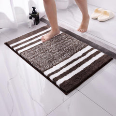 Soft Cozy Absorbent Shaggy Bath Mat Durable Thick Bathroom Rug Non Slip