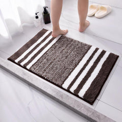 Soft Cozy Absorbent Shaggy Bath Mat Durable Thick Bathroom Rug Non Slip