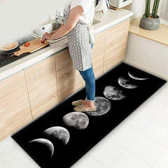 3D Printed Antislip Kitchen Rug Mat Moon Soft Bath Mat