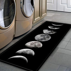 3D Printed Antislip Kitchen Rug Mat Moon Soft Bath Mat