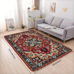 Boho Vintage Area Rug Persian Anti-fatigue Kitchen Mat Soft Faux Sheepskin Floor