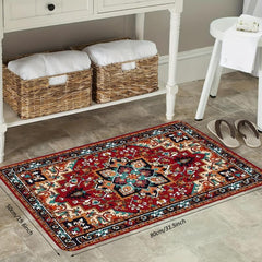 Boho Vintage Area Rug Persian Anti-fatigue Kitchen Mat Soft Faux Sheepskin Floor