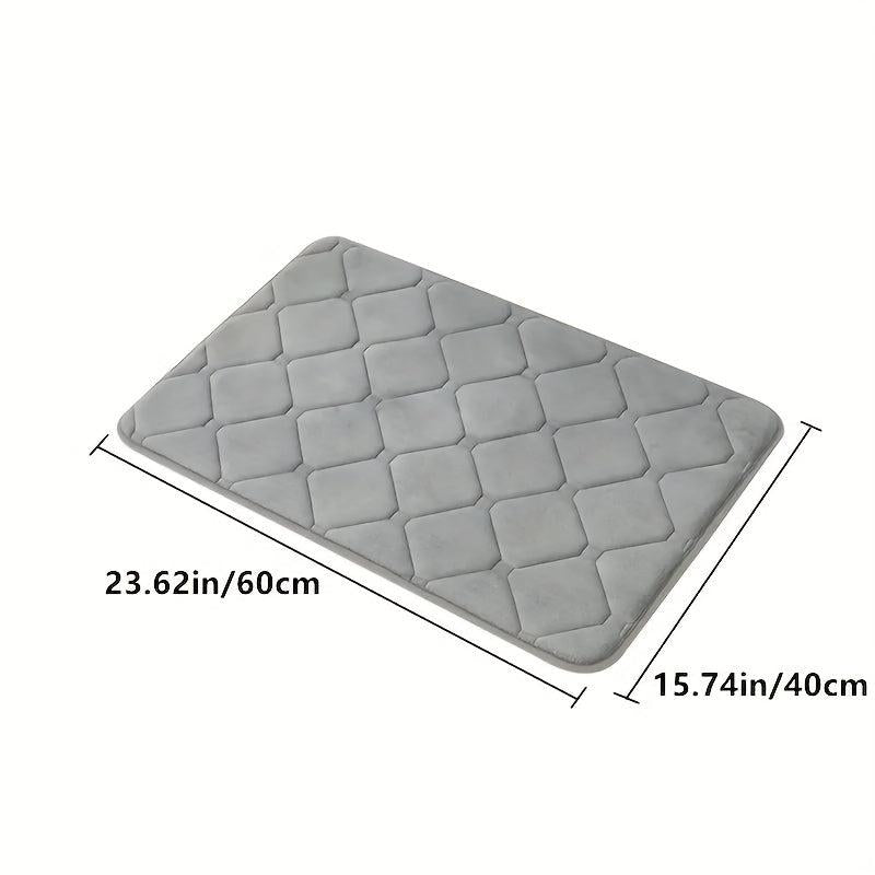 Thick Memory Foam Bath Mat Non Slip Bathroom Rug