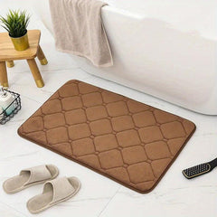 Thick Memory Foam Bath Mat Non Slip Bathroom Rug