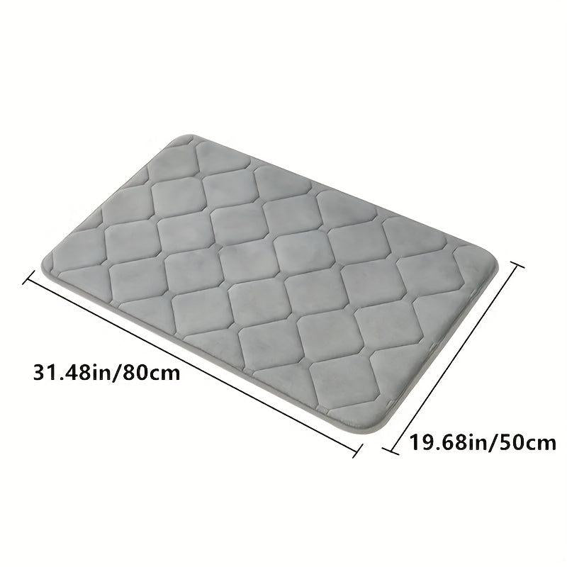 Thick Memory Foam Bath Mat Non Slip Bathroom Rug