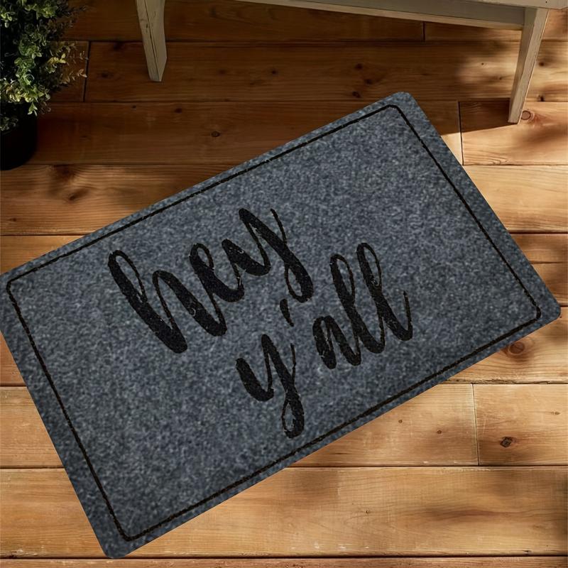 Geometric Low Pile Welcome Doormat Modern Design