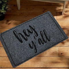 Geometric Low Pile Welcome Doormat Modern Design