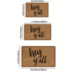 Geometric Low Pile Welcome Doormat Modern Design