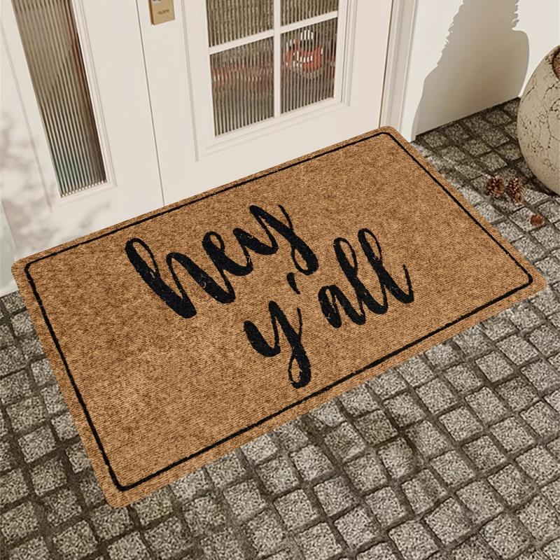 Geometric Low Pile Welcome Doormat Modern Design