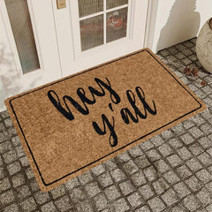Geometric Low Pile Welcome Doormat Modern Design