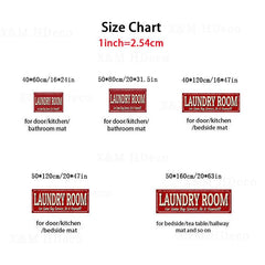 Waterproof Laundry Room Rug Stain Resistant Nonslip Cushioned Floor Mat