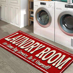 Waterproof Laundry Room Rug Stain Resistant Nonslip Cushioned Floor Mat