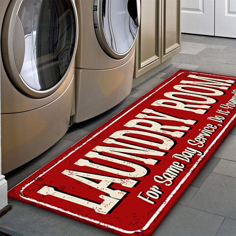 Waterproof Laundry Room Rug Stain Resistant Nonslip Cushioned Floor Mat