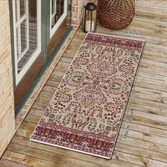 Boho Vintage Rug Washable Floor Carpet For Living Room Bedroom 16x24in