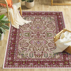 Boho Vintage Rug Washable Floor Carpet For Living Room Bedroom 16x24in