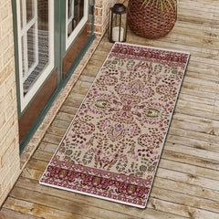 Boho Vintage Rug Washable Floor Carpet For Living Room Bedroom 16x24in