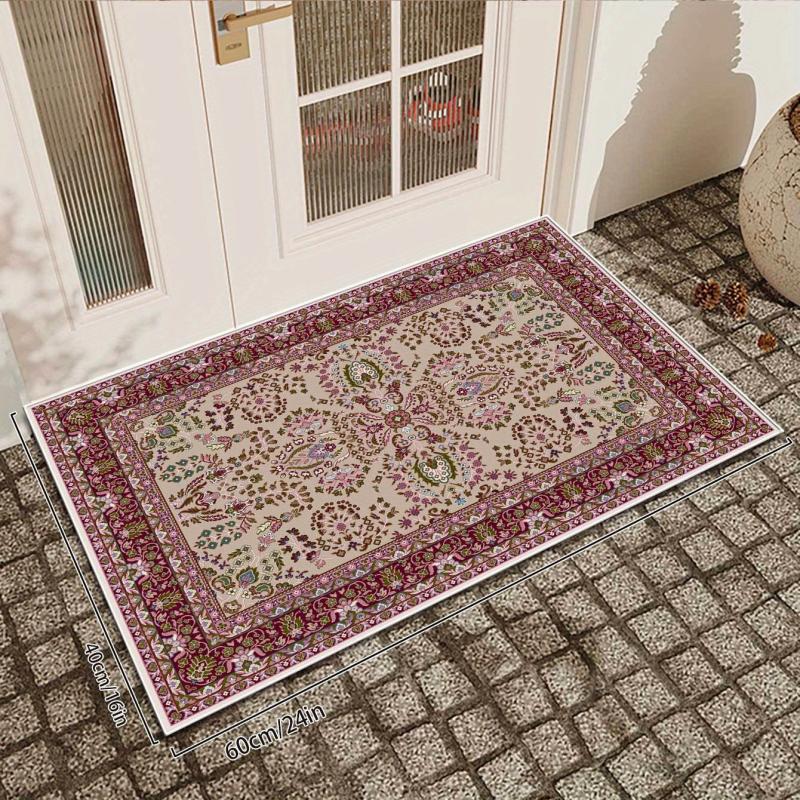 Boho Vintage Rug Washable Floor Carpet For Living Room Bedroom 16x24in