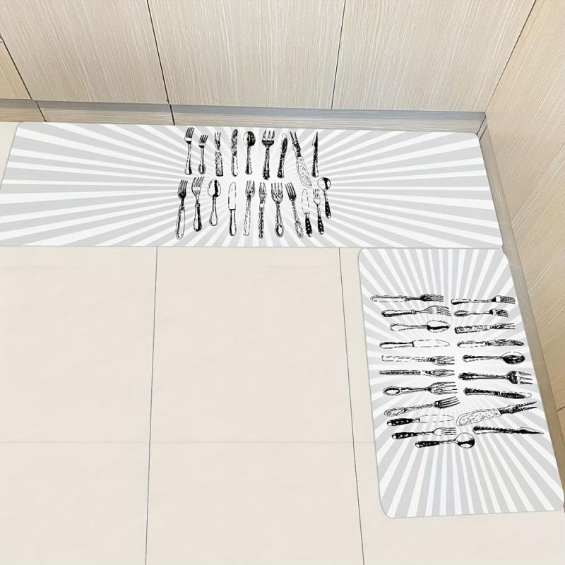 Soft Kitchen Mat Anti Slip Polyester Carpet Absorbent Bath Mat