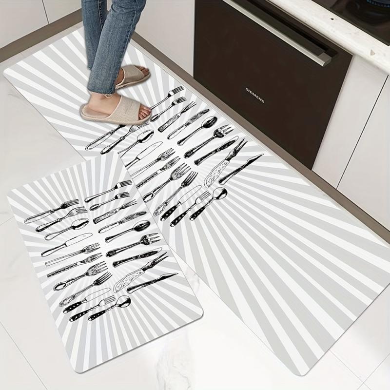 Soft Kitchen Mat Anti Slip Polyester Carpet Absorbent Bath Mat