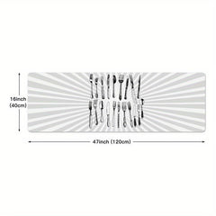 Soft Kitchen Mat Anti Slip Polyester Carpet Absorbent Bath Mat