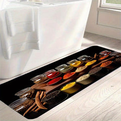 Boho Kitchen Rugs Set - Non Slip Cushioned Flannel Mats