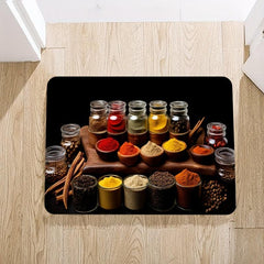 Boho Kitchen Rugs Set - Non Slip Cushioned Flannel Mats