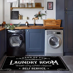 Halloween Laundry Room Runner Rug Non Skid Polyester
