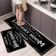 Halloween Laundry Room Runner Rug Non Skid Polyester