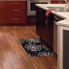 Halloween Spider Web Printed Mat Soft Carpet Room Decor
