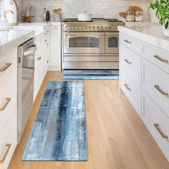 Non Slip Waterproof Kitchen Mat Set Soft and Thickened Abstract Rug