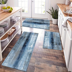 Non Slip Waterproof Kitchen Mat Set Soft and Thickened Abstract Rug