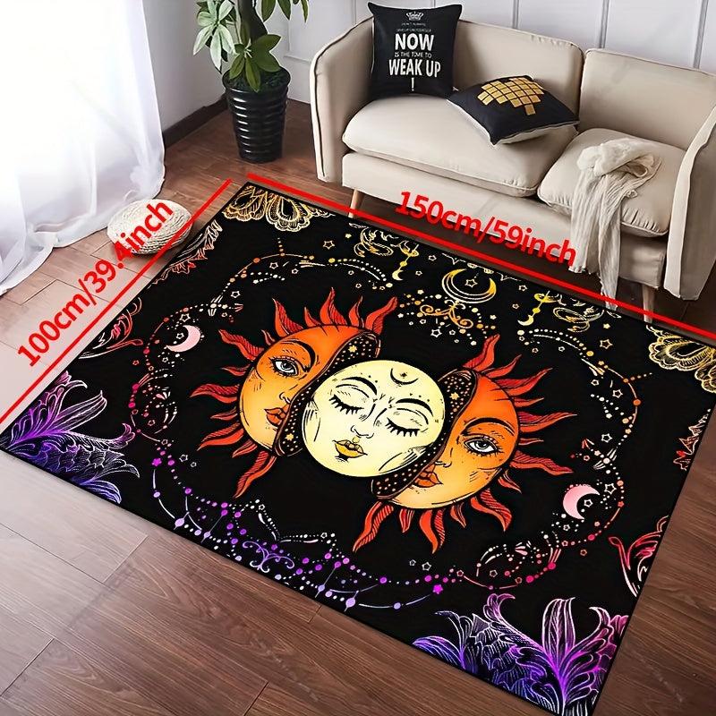 Sun Goddess Non-slip Resistant Rug for Living Room Bedroom Nursery