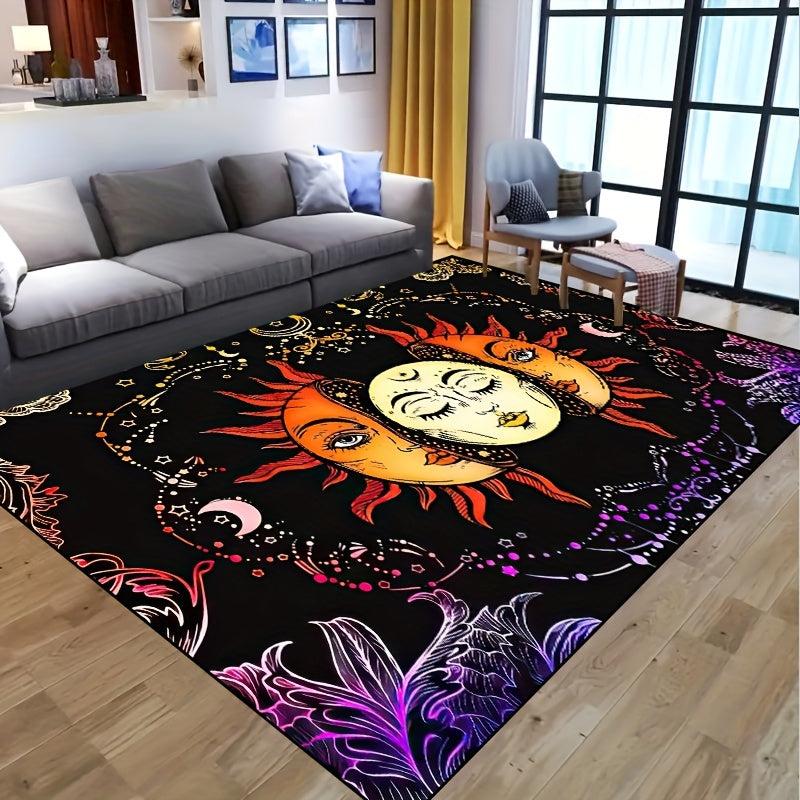 Sun Goddess Non-slip Resistant Rug for Living Room Bedroom Nursery