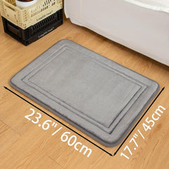 Absorbent Memory Sponge Floor Mat Soft Quick Dry Machine Washable Skin Friendly
