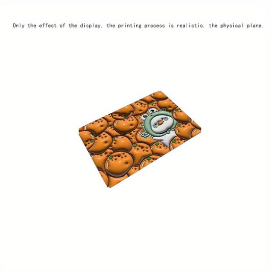 3D Diatom Mud Bath Mat Fruit Non Slip Bathroom Rug Ultra Soft Water Absorbent