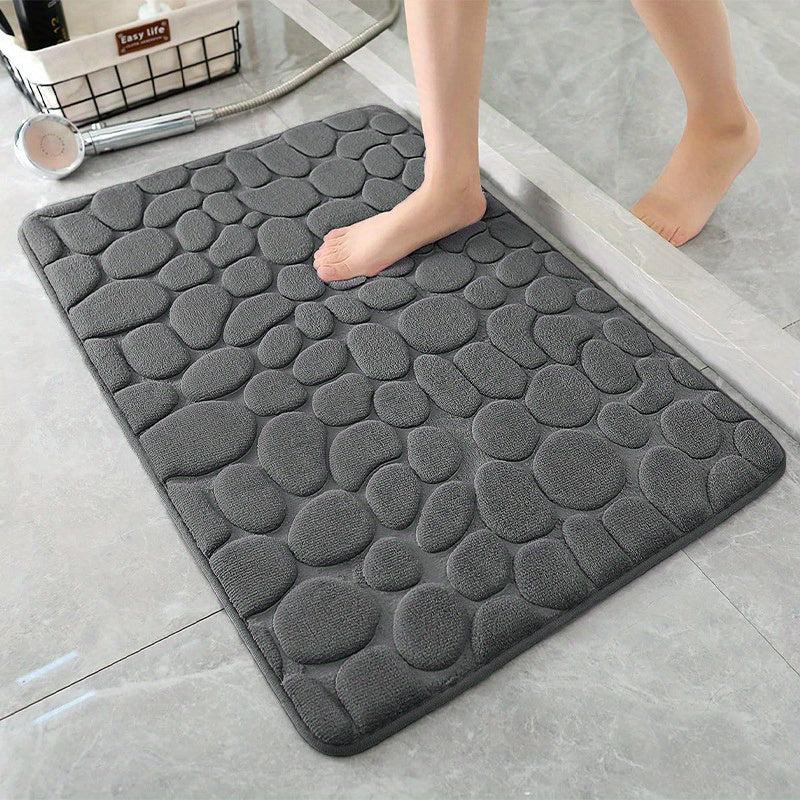 Absorbent Floor Mat Pebble Embossed 3D Doormat