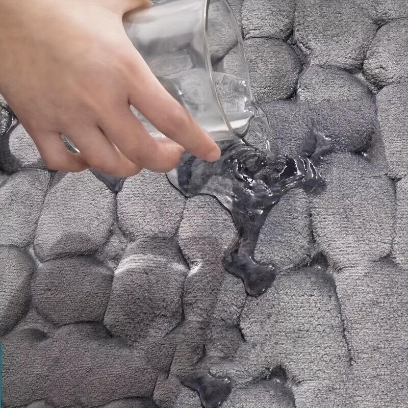 Absorbent Floor Mat Pebble Embossed 3D Doormat