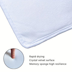 Anime Game Character Crystal Velvet Area Rug Non-slip Stain Resistant Waterproof