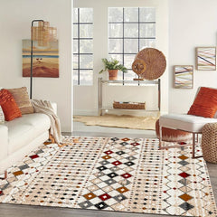 Nordic Style Geometric Kitchen Rug Soft Thickened Floor Mat Non-slip