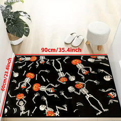 Skull Pumpkin Doormat Halloween Horror Decoration