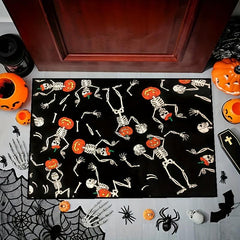Skull Pumpkin Doormat Halloween Horror Decoration